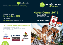 HerbstCamp 2016 - TMT &bull; J&uuml;rgen Lutter