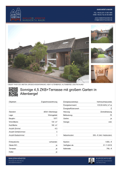 Sonnige 4,5 ZKB+Terrasse mit großem Garten in Altenberge!