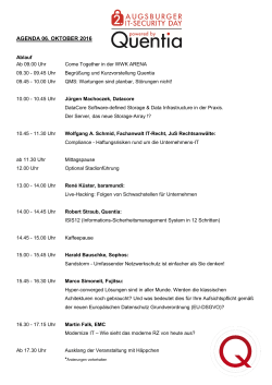 agenda 06. oktober 2016 - JUS Rechtsanwälte Augsburg