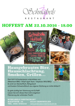 Hoffest 22.10.2016 - Schnabels Restaurant