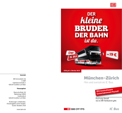 München–Zürich - Deutsche Bahn