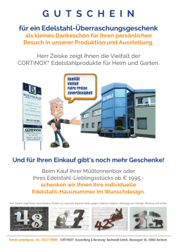 gutschein - Cortinox