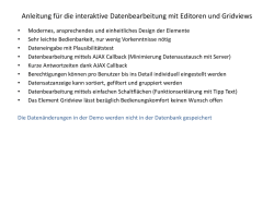 Editoren, Gridview - Rutishauser KMU Informatik