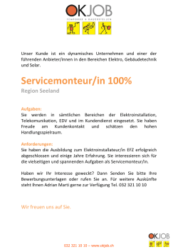 Servicemonteur/in 100%