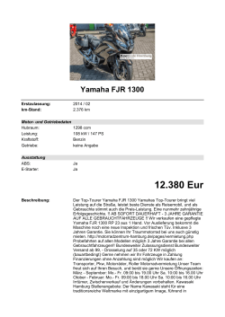 Detailansicht Yamaha FJR 1300