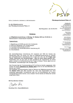 Herzlich - Pferdesportverband Pfalz