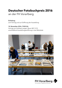 Deutscher Fotobuchpreis 2016
