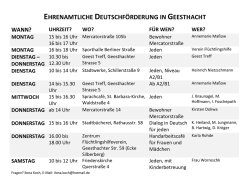 EHRENAMTLICHE DEUTSCHF&Ouml;RDERUNG IN GEESTHACHT