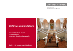 Studiengänge mit Abschluss Staatsexamen