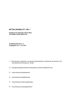 JF Rektorat 14 - a[ - Akademie der bildenden K&uuml;nste Wien