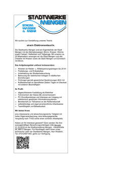 eine/n Elektromonteur/in