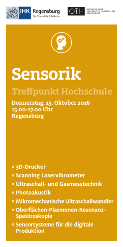 Sensorik - OTH Regensburg