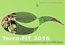 Terra-FIT 2016 - Samen STEFFEN AG