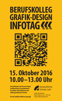 Infos zum Infotag BK-Grafik-Design