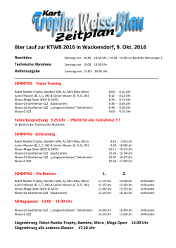 6ter Lauf zur KTWB 2016 in Wackersdorf, 9. Okt. 2016