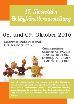 Plakat Hobbykünstlerausstellung