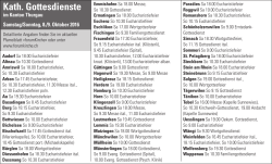 Gottesdienstplan