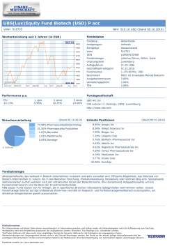 UBS(Lux)Equity Fund Biotech (USD) P acc