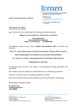 einladung-19-10-2016 - Ärztlicher Kreisverband Memmingen