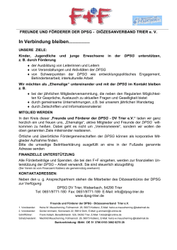 PDF: 245 kByte - DPSG Diözesanverband Trier