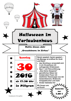 Halloween im Vorlaubenhaus