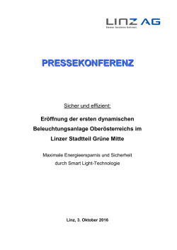 Informationsunterlage zur LINZ AG