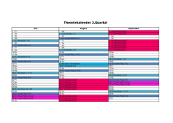 Theoriekalender Q3