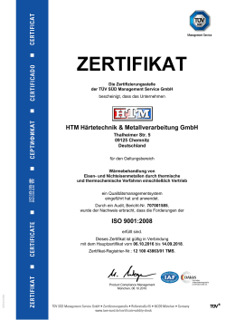 zertifikat - HTM GmbH