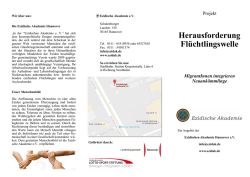 Herausforderung Fl&uuml;chtlingswelle