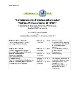 PDF-Vortragsübersicht - Fachbereich Biologie, Chemie, Pharmazie