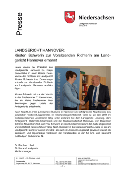 100-16 RinLG Schwerin zur VRinLG ernannt