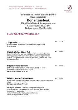 Bonanzasteak - dreibuende.ch
