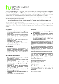 einer Koordinatorin/eines Koordinators f&uuml;r Prozess