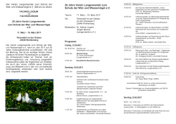 Programm - Verein Langenwerder
