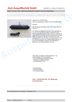 ABE-Endschalldämpfer für BMW R 1200 GS R12EDO-Black