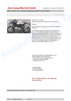 ABE-Endschalldämpfer für BMW R 1200 GS R12EDO