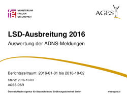 Aktueller Stand der Ausbreitung in Europa