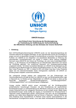 UNHCR-Analyse - Bundesministerium für Inneres