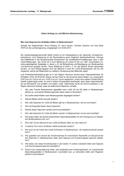Drucksachen allgemein - Nieders&auml;chsischer Landtag