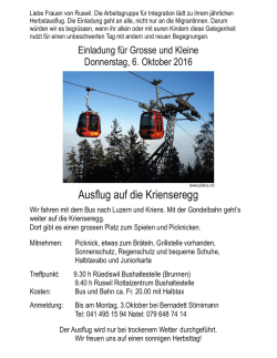 Ausflug auf die Krienseregg