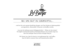 Deutsch - Le Burger