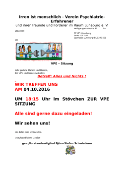 - beim VPE L&uuml;neburg