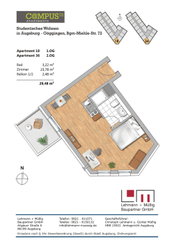 Grundrissansicht - Augsburg - Lehmann + Müßig Baupartner GmbH