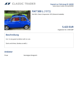FIAT 500 L (1972) 5.558 EUR