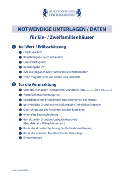 Ein- und Zweifamilienhaus