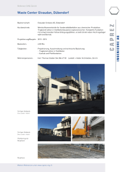 Referenzblatt als PDF - Caprez Ingenieure AG