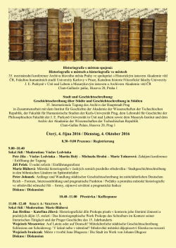 Program - Archiv hlavního města Prahy