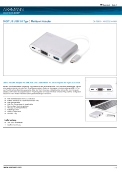 DIGITUS USB 3.0 Typ C Multiport Adapter