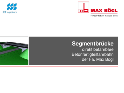 direkt befahrbare Betonfertigteilfahrbahn der Firma Max Bögl