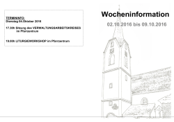 Wocheninfo 02.10.